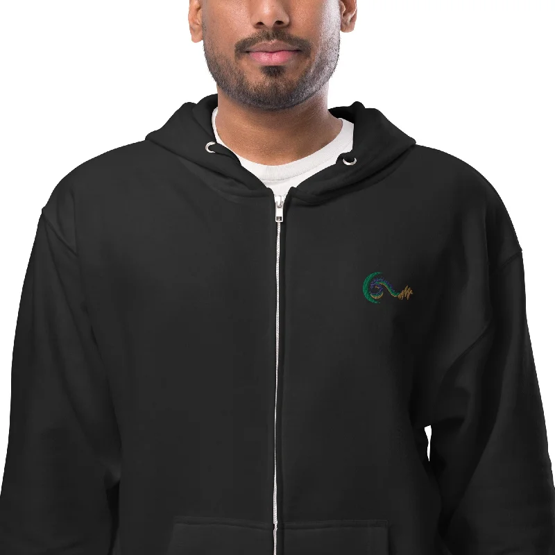 Bright Side Lifestyle Logo | Unisex fleece zip up hoodie Hoodie with Tie-Dye Psychedelic Retro Bright Side Lifestyle Logo | Unisex fleece zip up hoodie Hoodie with Tie-Dye Psychedelic Retro