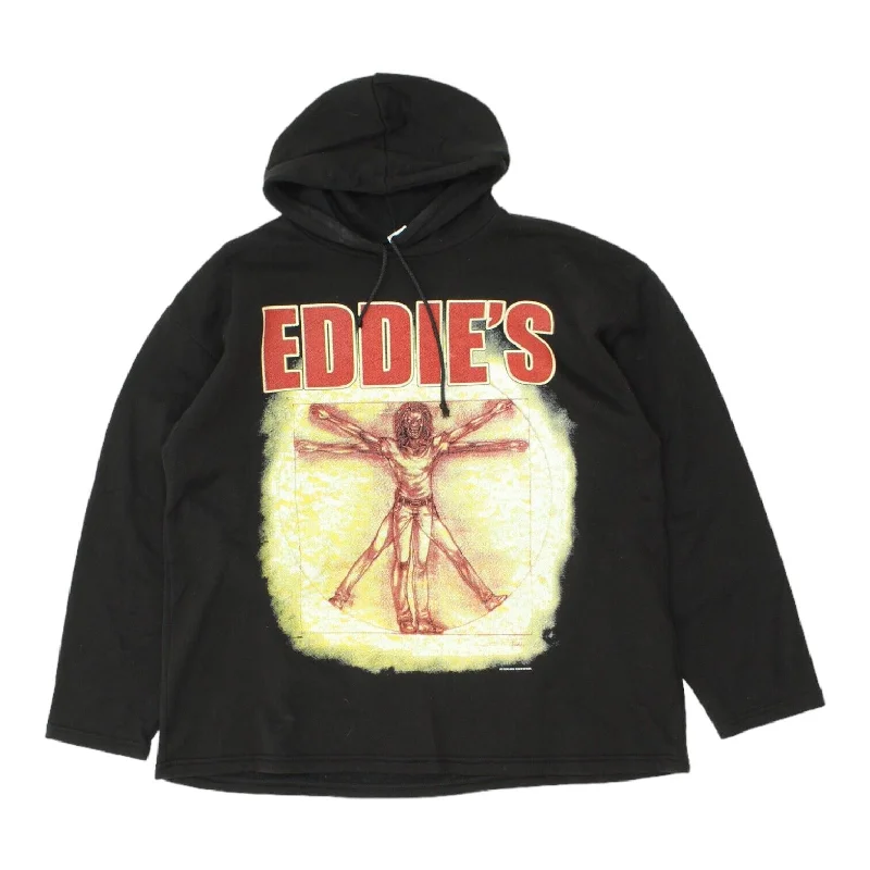 Eddie's Iron Maiden Fan Magazine Hoodie | Vintage Y2K Heavy Metal Music Band VTG Hoodie with Rhinestones Sparkly Elegant Eddie's Iron Maiden Fan Magazine Hoodie | Vintage Y2K Heavy Metal Music Band VTG Hoodie with Rhinestones Sparkly Elegant