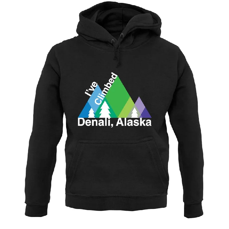 I'Ve Climbed Denali, Alaska Unisex Hoodie Hoodie with Double Zipper Versatile Adjustable I'Ve Climbed Denali, Alaska Unisex Hoodie Hoodie with Double Zipper Versatile Adjustable