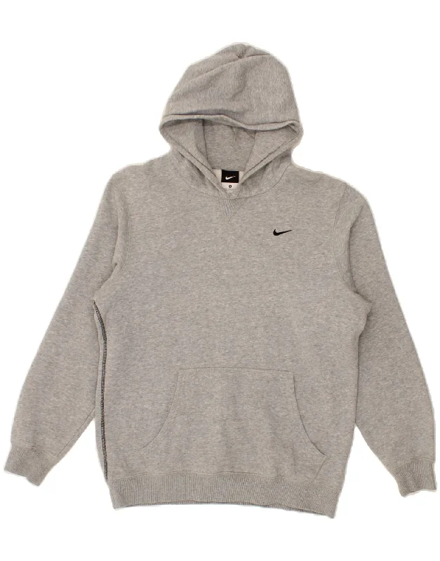 NIKE Boys Hoodie Jumper 13-14 Years XL Grey Cotton Hoodie with Relaxed Fit Easy Casual NIKE Boys Hoodie Jumper 13-14 Years XL Grey Cotton Hoodie with Relaxed Fit Easy Casual