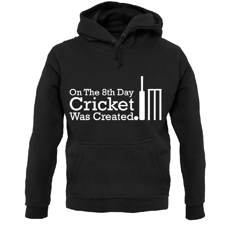On The 8th Day Cricket Was Created Unisex Hoodie Hoodie with Toggle Buttons Decorative Unique On The 8th Day Cricket Was Created Unisex Hoodie Hoodie with Toggle Buttons Decorative Unique