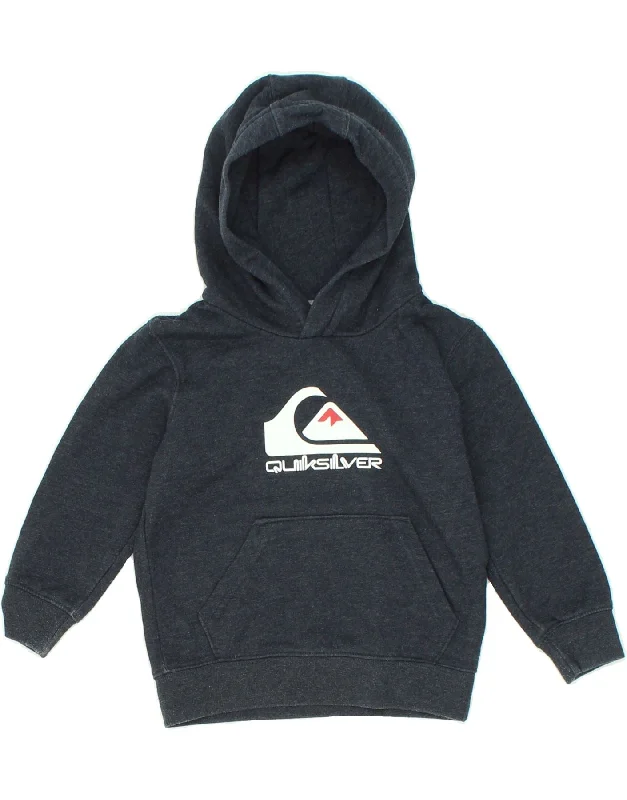 QUIKSILVER Boys Graphic Hoodie Jumper 3-4 Years Navy Blue Cotton Hoodie with Puffed Sleeves Voluminous Trendy QUIKSILVER Boys Graphic Hoodie Jumper 3-4 Years Navy Blue Cotton Hoodie with Puffed Sleeves Voluminous Trendy