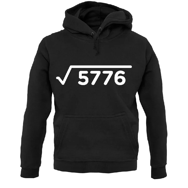Square Root Birthday 76 Unisex Hoodie Hoodie with Hem Fringe Bohemian Relaxed