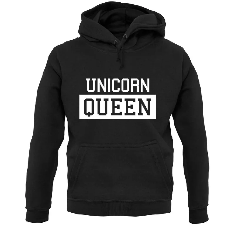 Unicorn Queen Unisex Hoodie Hoodie with Hem Frayed Vintage Worn
