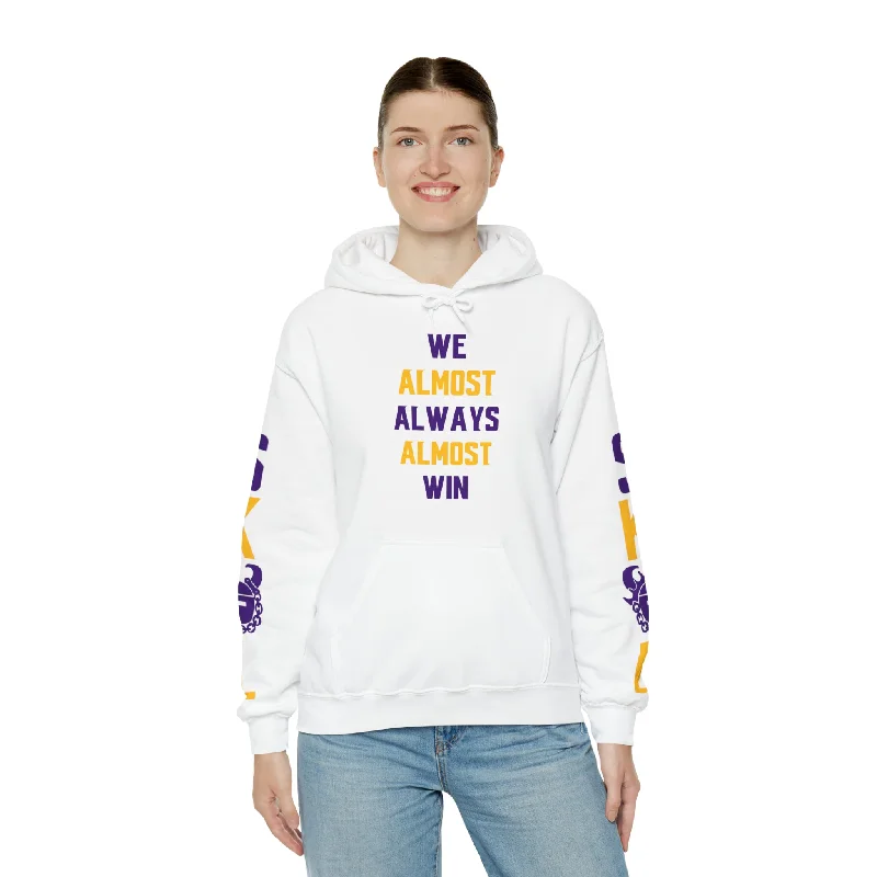 Unisex Heavy Blend™ Hooded Sweatshirt - ALMOST + Original (Sleeves) Hoodie with Hem Lace Feminine Delicate Unisex Heavy Blend™ Hooded Sweatshirt - ALMOST + Original (Sleeves) Hoodie with Hem Lace Feminine Delicate