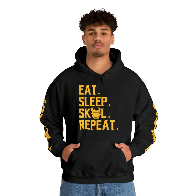 Unisex Heavy Blend™ Hooded Sweatshirt - Eat. Sleep. Repeat. + The Original (Sleeves) Oversized Hoodie Comfort Casual Unisex Heavy Blend™ Hooded Sweatshirt - Eat. Sleep. Repeat. + The Original (Sleeves) Oversized Hoodie Comfort Casual