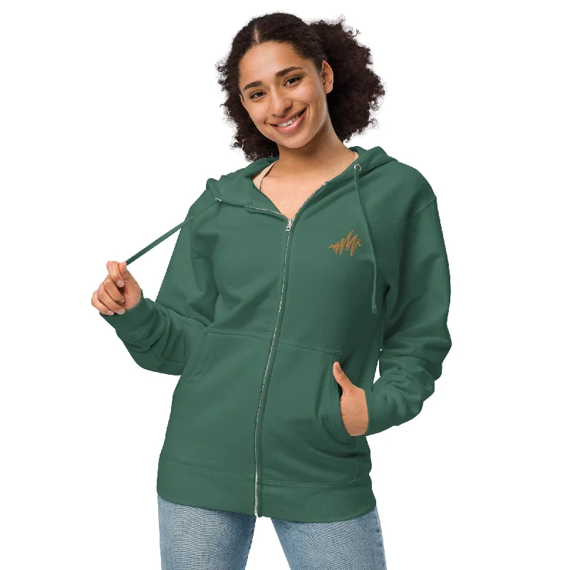 Waves | Unisex fleece zip up hoodie Hoodie with Elastic Waist Stretchable Comfortable Waves | Unisex fleece zip up hoodie Hoodie with Elastic Waist Stretchable Comfortable