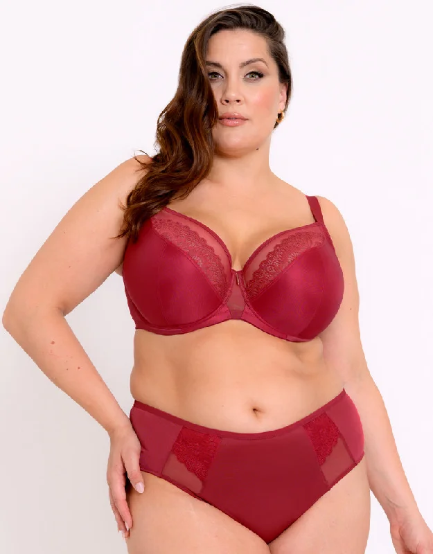 Adella Hera Full Plunge Bra Deep Rouge Wireless Push-Up Bra