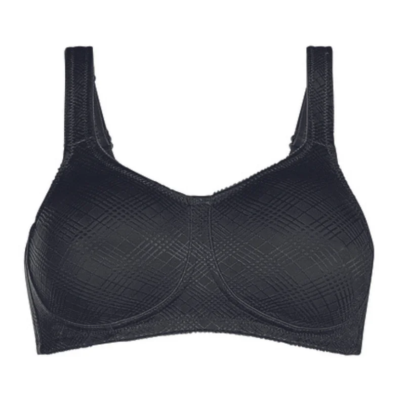 Amoena Dianna Mastectomy Bra Black Lace-Trimmed Bra