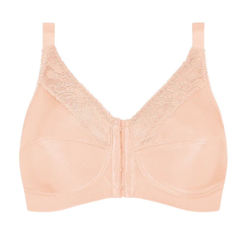 Amoena Nancy Front-Closure Mastectomy Bra Blush Seamless Bra Design