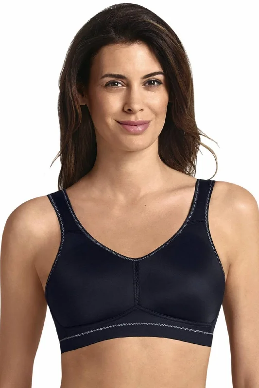 Anita Vivana Active Mastectomy Sports Bra - Black Adjustable Back Bra