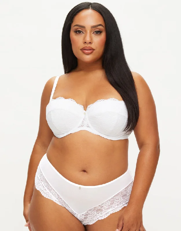 Ann Summers Sexy Lace Planet Padded Balcony Bra White Sexy Underwire Bra