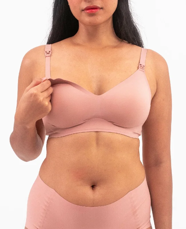 Belle Seamless Nursing Bra (Antibacterial) Comfortable Lounge Bra