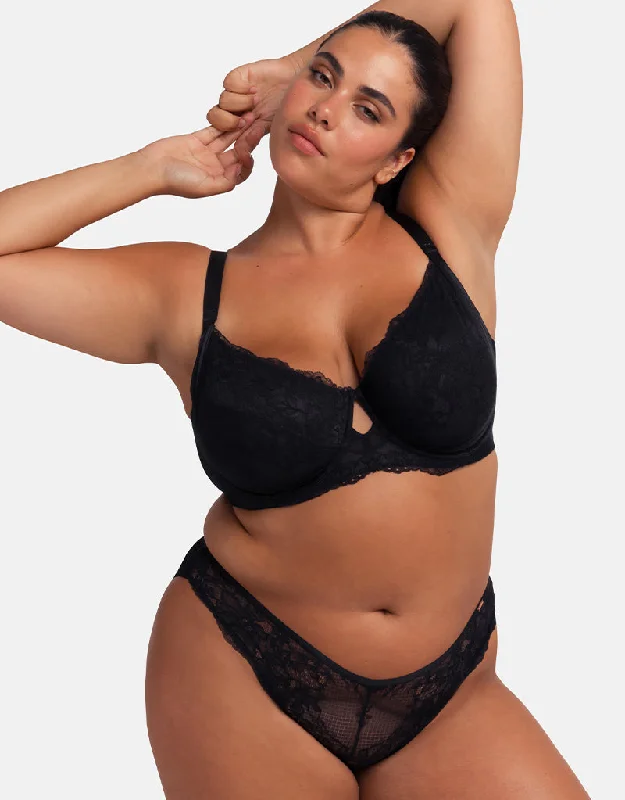 Dorina Alexa Full Cup Bra Black Full Coverage Bralette