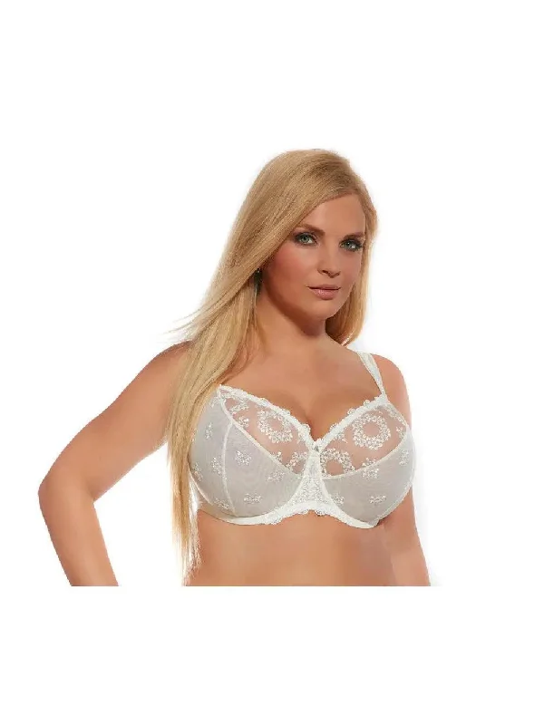 Ivory Fortuna Soft Cup Bra in bands 44 through 50 Casual Bralette Set