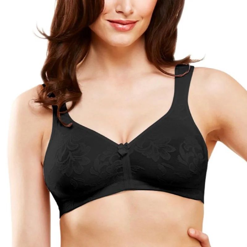 Versailles Full Coverage Seamless Wire-Free Bra 13214 - Black Chic Lace Underwear