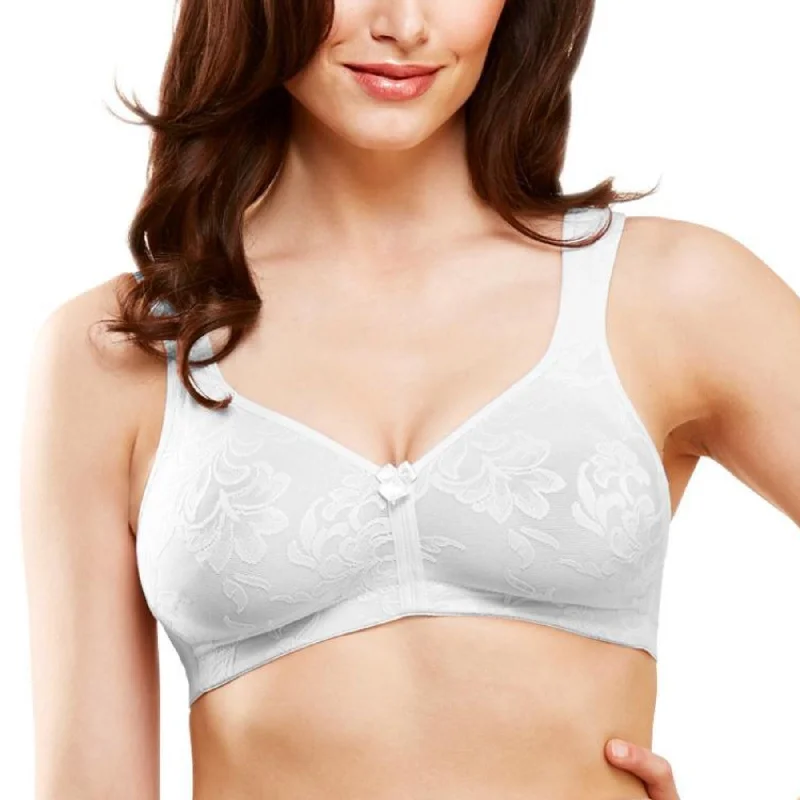 Versailles Full Coverage Seamless Wire-Free Bra 13214 - White Elegant Lace Bralette