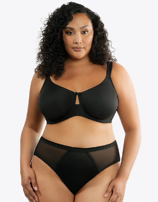 Parfait Erika Unlined Moulded Bra Black Active Support Bra