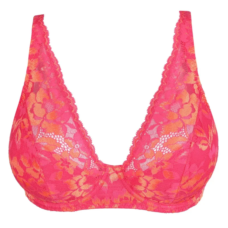 Prima Donna Twist Verao Plunge Bra L.A. Pink Sleek Push-Up Bra