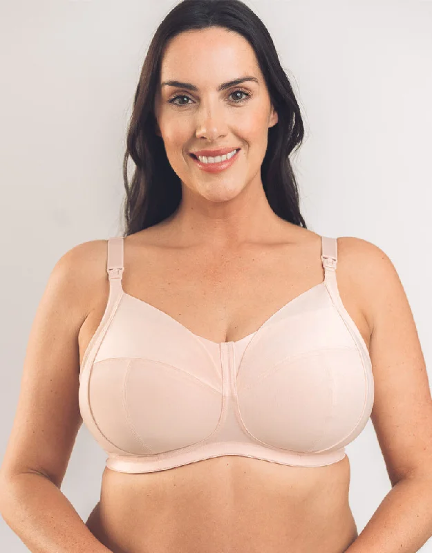 Royce Cara Nursing Bra Blush Pink Feminine Lace Bra