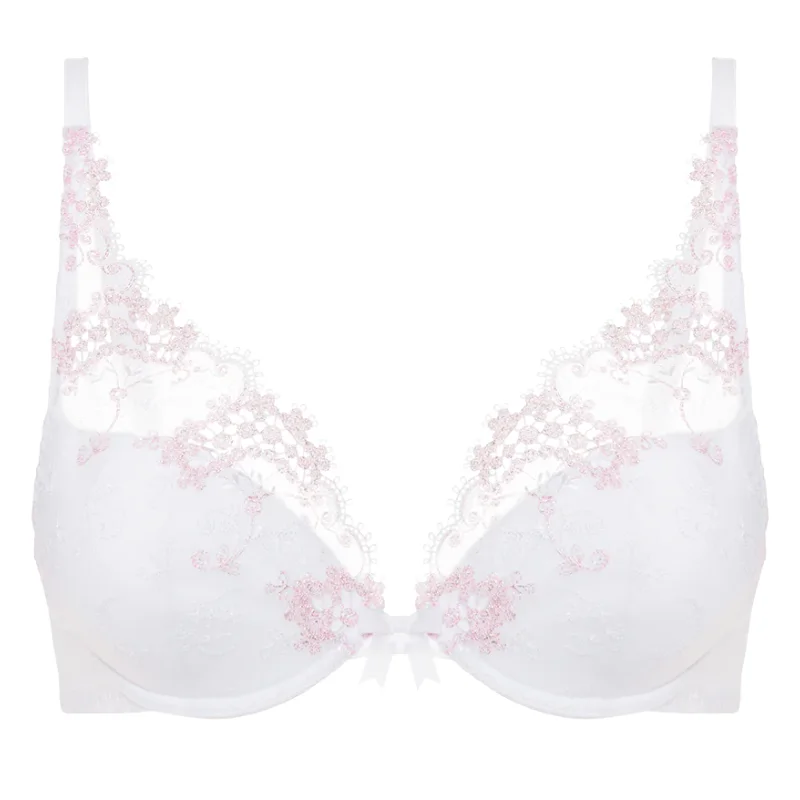 Simone Perele Wish Triangle Bra Crystal White Soft Cup Bralette