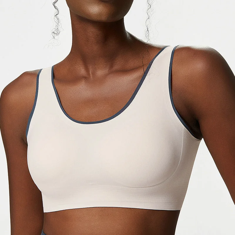 Soft Back Clasp Sports Bra Sporty Wireless Bra