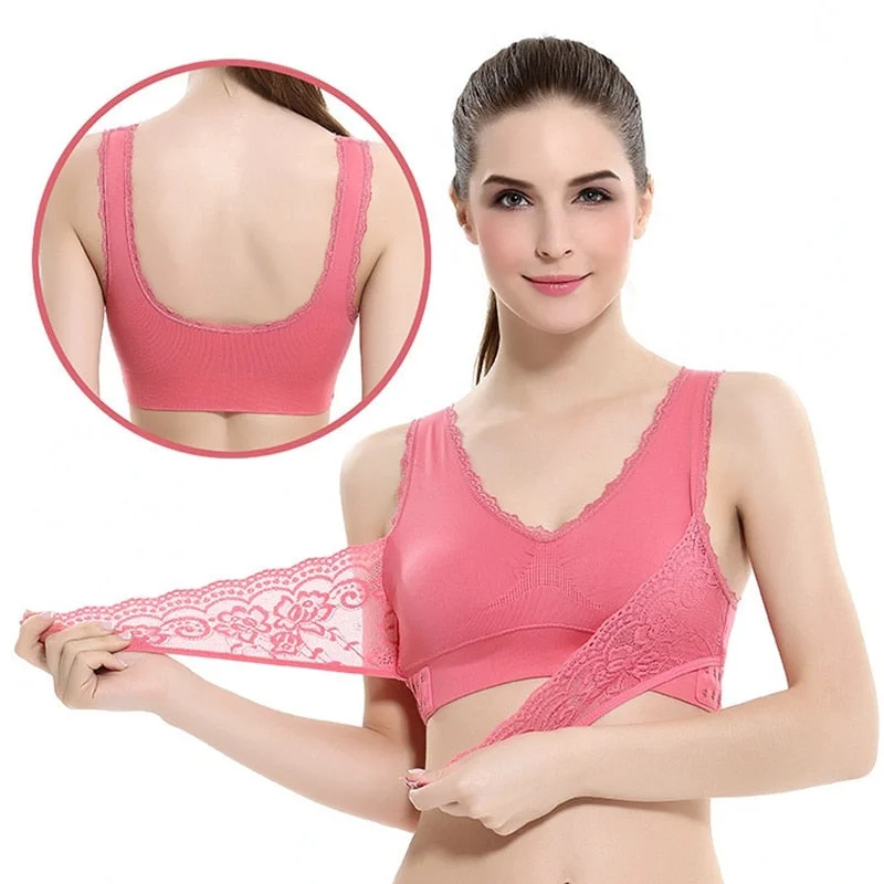 Sport Bra Yoga Super Elastic Wide Shoulder Cross Lace Bra Comfortable Bralette Style