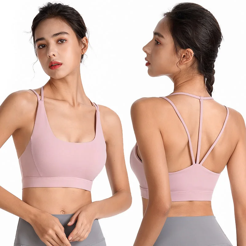 Triangle Strap Sports Bra Active Wear Bra