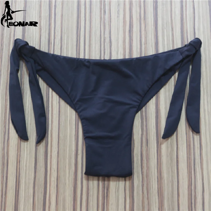 2020 Sexy Solid Thong Bikini Brazilian Cut Swimwear Women Bottom Adjustable Briefs Swimsuit Panties Underwear Thong Bathing Suit Elegant Swimsuit Bottoms 2020 Sexy Solid Thong Bikini Brazilian Cut Swimwear Women Bottom Adjustable Briefs Swimsuit Panties Underwear Thong Bathing Suit Elegant Swimsuit Bottoms