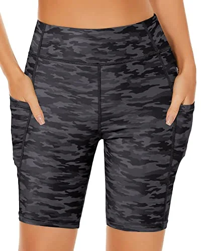 High Waisted Swim Shorts Tummy Control Boy Shorts Bathing Suit for Women Modern High-Waisted Swimsuit High Waisted Swim Shorts Tummy Control Boy Shorts Bathing Suit for Women Modern High-Waisted Swimsuit