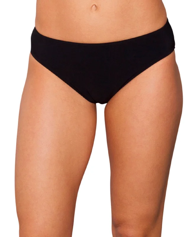Profile By Gottex Black Brief Swim Bottom Classic Monokini Design