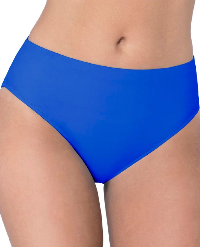 Profile By Gottex Splash Sapphire Mid Rise Tankini Bottom Sporty Swim Shorts