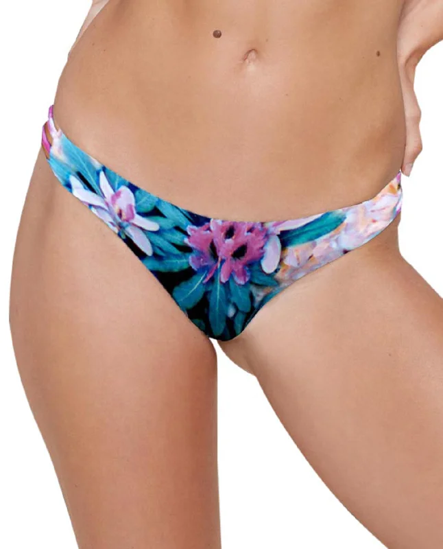 Stone Fox Swim Malibu Moderate Bikini Bottom Tie-Back Swimwear