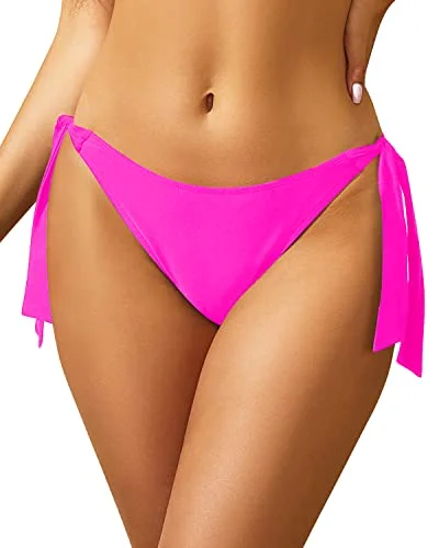 String Swim Bottom Adjustable Side Ties and Low Rise Swimwear for Women Tropical Print Bikini String Swim Bottom Adjustable Side Ties and Low Rise Swimwear for Women Tropical Print Bikini