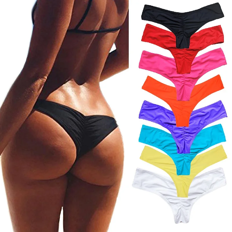 Swimwear Women Briefs Bikini Bottom Side Ties Brazilian Thong Swimsuit Classic Cut Bottoms Biquini Swim Short Ladies Swimsuit Plus-Size Bikini Set Swimwear Women Briefs Bikini Bottom Side Ties Brazilian Thong Swimsuit Classic Cut Bottoms Biquini Swim Short Ladies Swimsuit Plus-Size Bikini Set