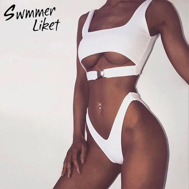 V bottom high cut bikini 2020 Buckle sexy swimsuit push up bathers Bandeau swimwear women bathing suit leopard micro bikini new Classic Two-Piece Bikini V bottom high cut bikini 2020 Buckle sexy swimsuit push up bathers Bandeau swimwear women bathing suit leopard micro bikini new Classic Two-Piece Bikini