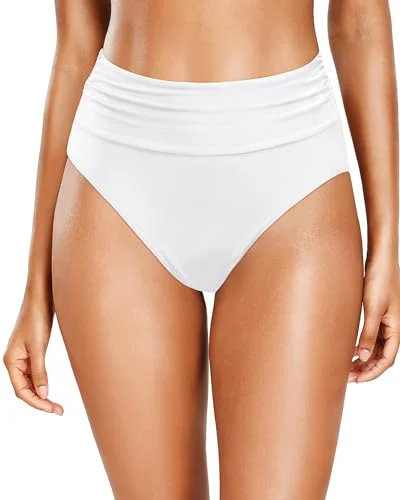 Women High Waisted Bikini Tummy Control Swimsuit Bottoms Ruched Bathing Suit Swim Bottom High Cut Beach Ready Swimsuit Women High Waisted Bikini Tummy Control Swimsuit Bottoms Ruched Bathing Suit Swim Bottom High Cut Beach Ready Swimsuit