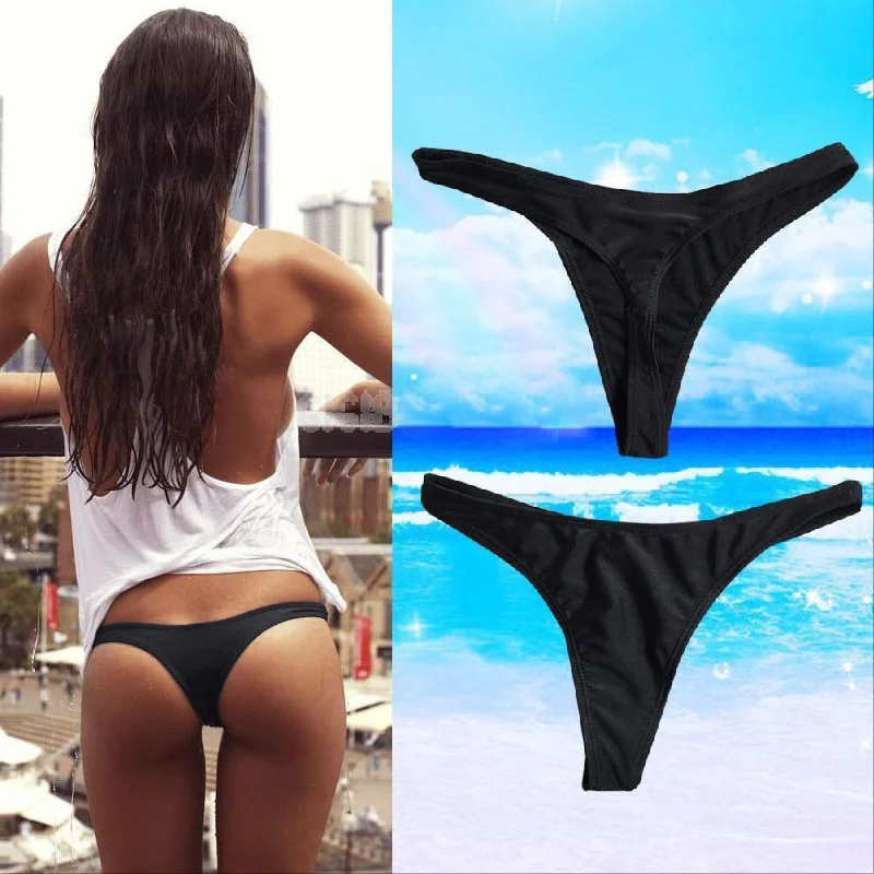 Women Swimwear Swim Briefs female Triangle Bikini Thong Bikini Bottom Two-Piece Separates Sexy Brazilian Underwear Summer Ready Swimsuit Women Swimwear Swim Briefs female Triangle Bikini Thong Bikini Bottom Two-Piece Separates Sexy Brazilian Underwear Summer Ready Swimsuit