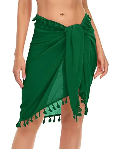 Tie Up Waist Swim Wrap Sarong Bathing Suits Wraps For Women-Army Green Retro-Inspired Bikini Set Tie Up Waist Swim Wrap Sarong Bathing Suits Wraps For Women-Army Green Retro-Inspired Bikini Set