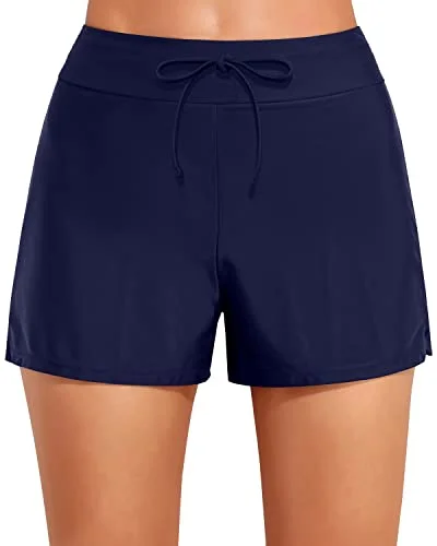High Waist Bathing Suit Boy Shorts Swimwear Slimming Swimming Boy Shorts-Navy Blue Full Coverage Swimsuit High Waist Bathing Suit Boy Shorts Swimwear Slimming Swimming Boy Shorts-Navy Blue Full Coverage Swimsuit