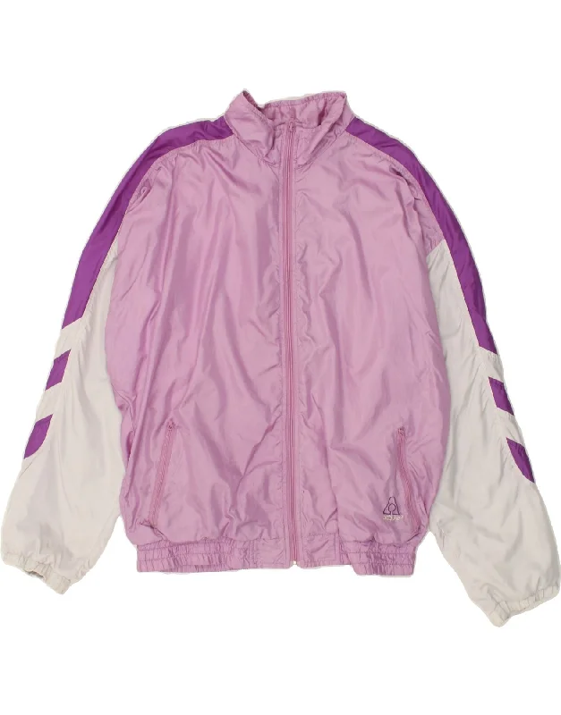 ACTIVE Womens Tracksuit Top Jacket UK 18 XL Pink Colourblock Polyamide Appliqued Jacket Beaded Jacket Sequined Jacket ACTIVE Womens Tracksuit Top Jacket UK 18 XL Pink Colourblock Polyamide Appliqued Jacket Beaded Jacket Sequined Jacket
