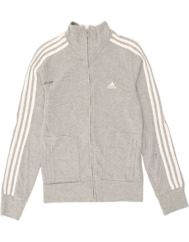 ADIDAS Womens Tracksuit Top Jacket UK 12 Medium Grey Cotton Faux Fur Fabric Real Fur Fabric Shearling Fabric ADIDAS Womens Tracksuit Top Jacket UK 12 Medium Grey Cotton Faux Fur Fabric Real Fur Fabric Shearling Fabric