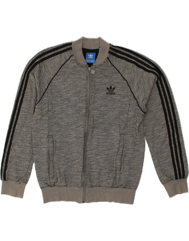ADIDAS Womens Tracksuit Top Jacket UK 14 Medium Grey Cotton Collared Jacket Crew Neck Jacket Turtle Neck Jacket ADIDAS Womens Tracksuit Top Jacket UK 14 Medium Grey Cotton Collared Jacket Crew Neck Jacket Turtle Neck Jacket