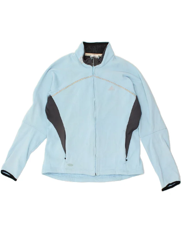 ADIDAS Womens Tracksuit Top Jacket UK 18 XL Blue Colourblock Polyester Nylon Fabric Polyester Fabric Spandex Fabric ADIDAS Womens Tracksuit Top Jacket UK 18 XL Blue Colourblock Polyester Nylon Fabric Polyester Fabric Spandex Fabric