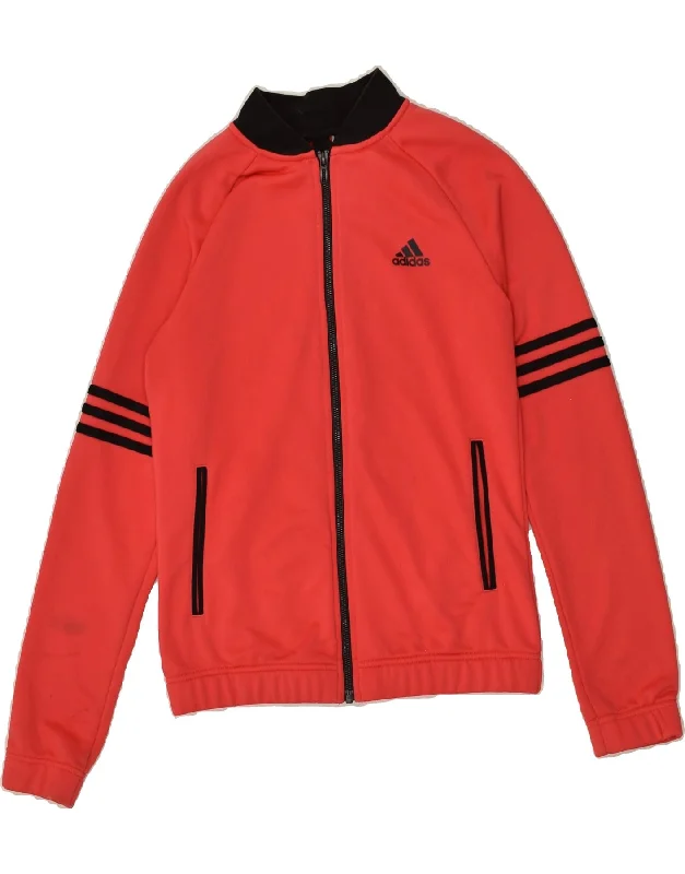 ADIDAS Womens Tracksuit Top Jacket UK 4/6 XS Red Polyester Denim Jacket Leather Jacket Suede Jacket ADIDAS Womens Tracksuit Top Jacket UK 4/6 XS Red Polyester Denim Jacket Leather Jacket Suede Jacket