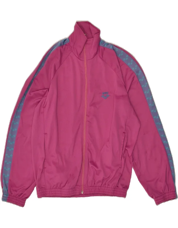 ARENA Womens Graphic Tracksuit Top Jacket UK 18 XL Pink Wool Jacket Cashmere Jacket Tweed Jacket ARENA Womens Graphic Tracksuit Top Jacket UK 18 XL Pink Wool Jacket Cashmere Jacket Tweed Jacket