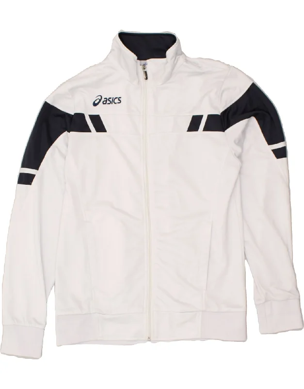 ASICS Womens Tracksuit Top Jacket UK 18 XL White Polyester Belted Jacket Elasticated Jacket Padded Jacket ASICS Womens Tracksuit Top Jacket UK 18 XL White Polyester Belted Jacket Elasticated Jacket Padded Jacket