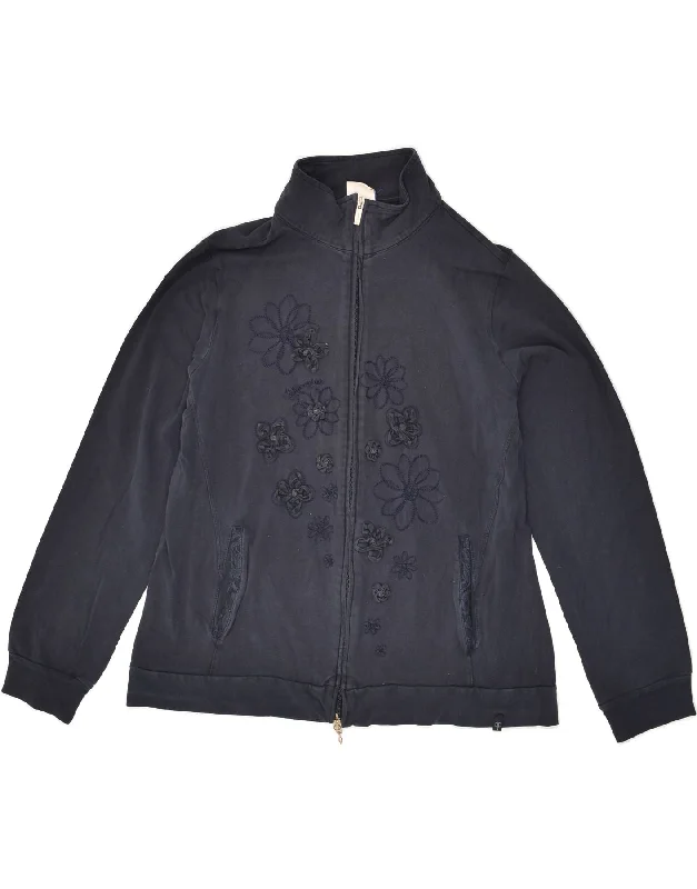 CHAMPION Womens Easy Fit Graphic Tracksuit Top Jacket UK 18 XL Navy Blue Rayon Fabric Velvet Fabric Corduroy Fabric CHAMPION Womens Easy Fit Graphic Tracksuit Top Jacket UK 18 XL Navy Blue Rayon Fabric Velvet Fabric Corduroy Fabric