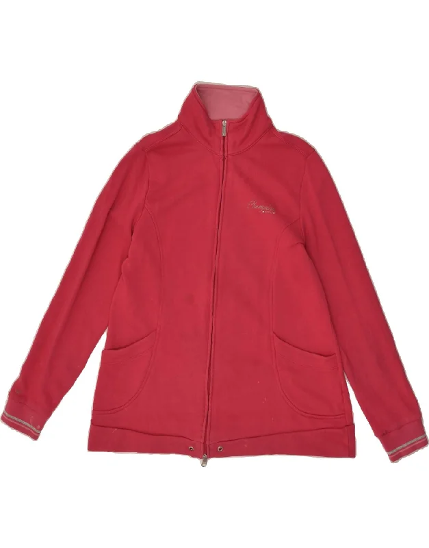 CHAMPION Womens Easy Fit Tracksuit Top Jacket UK 16 Large Pink Cotton Plaid Jacket Tartan Jacket Houndstooth Jacket CHAMPION Womens Easy Fit Tracksuit Top Jacket UK 16 Large Pink Cotton Plaid Jacket Tartan Jacket Houndstooth Jacket