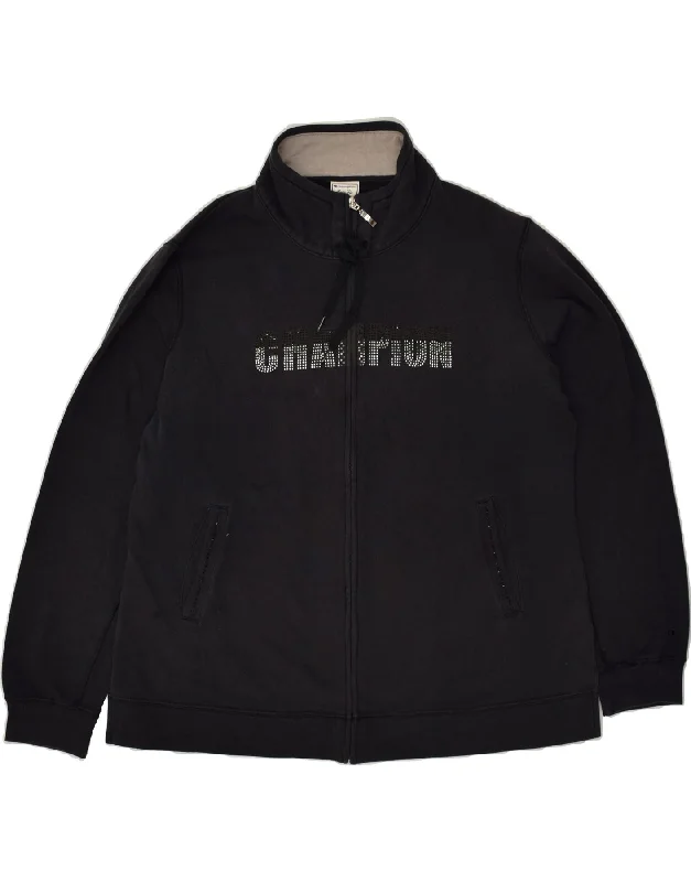 CHAMPION Womens Graphic Tracksuit Top Jacket UK 18 XL Navy Blue Cotton Denim Fabric Leather Fabric Suede Fabric CHAMPION Womens Graphic Tracksuit Top Jacket UK 18 XL Navy Blue Cotton Denim Fabric Leather Fabric Suede Fabric
